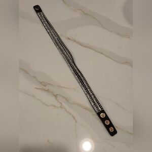 Elegant Black and Gold Women's Bracelet